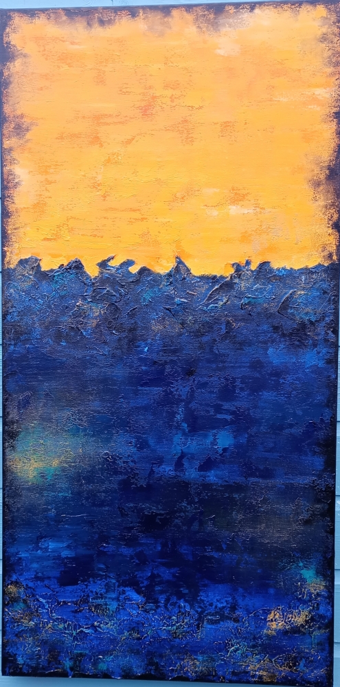 XL MORNING SUNRISE 100 x 50cm Abstract Painting