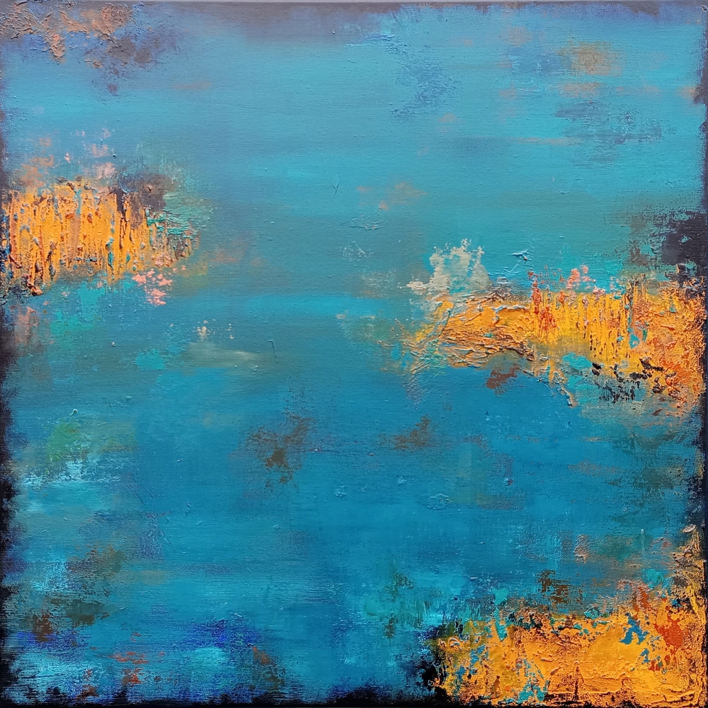 Exquisite Autumn II Textured Abstract Painting 80X80CM