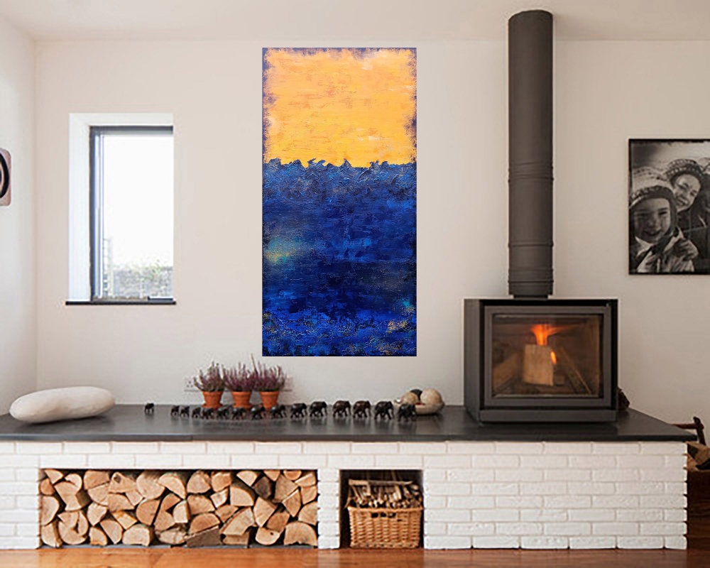 XL MORNING SUNRISE 100 x 50cm Abstract Painting