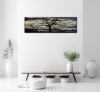  Panoramic Black & Gold Tree Abstract Landscape 