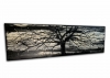  Panoramic Black & Gold Tree Abstract Landscape 