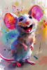 \"Colorful Whimsy Mouse\"