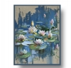 Water Lily Symphony. Lily pond.