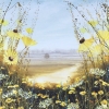 Yellow daisy love landscape