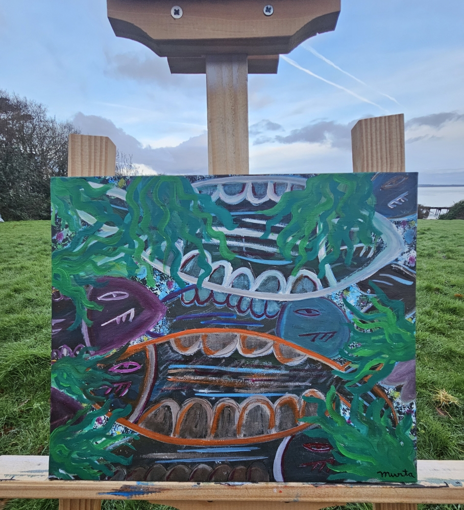 The darkness of the ocean 