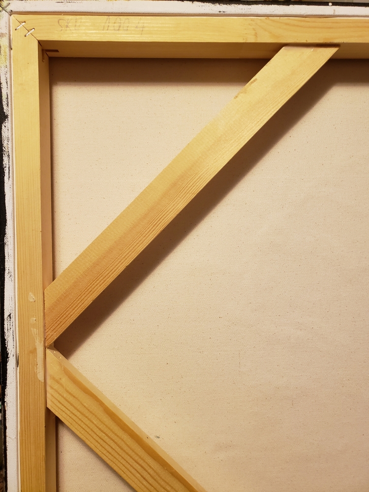 Canadian Subarctic Night, Acrylic, Sculpture, mixed media on canvas, 24x48 inch, SKU 1004 