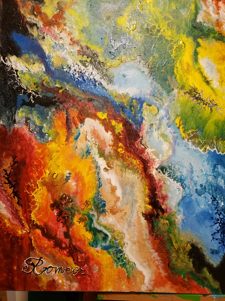 Inside of Galaxy, milk way, acrylic on canvas 20, 30Hx40Lx1.5, inch, SKU 1008 