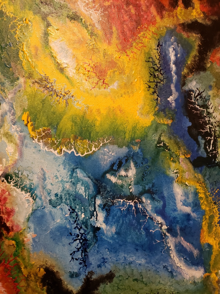 Inside of Galaxy, milk way, acrylic on canvas 20, 30Hx40Lx1.5, inch, SKU 1008 