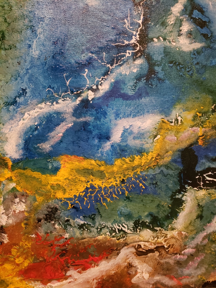 Inside of Galaxy, milk way, acrylic on canvas 20, 30Hx40Lx1.5, inch, SKU 1008 