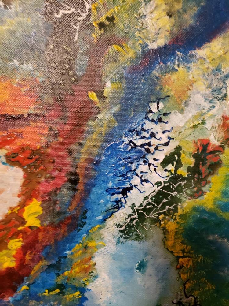 Inside of Galaxy, milk way, acrylic on canvas 20, 30Hx40Lx1.5, inch, SKU 1008 