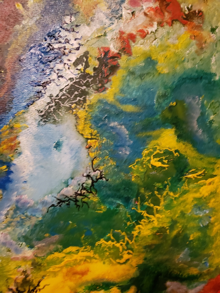 Inside of Galaxy, milk way, acrylic on canvas 20, 30Hx40Lx1.5, inch, SKU 1008 