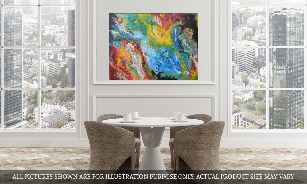 Inside of Galaxy, milk way, acrylic on canvas 20, 30Hx40Lx1.5, inch, SKU 1008 