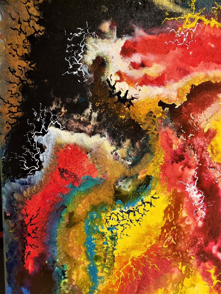 My lovely Galaxy Romeo, acrylic on canvas, 30X40X1.5 inch, 76x101.5x3 cm, SKU 1009 (1)