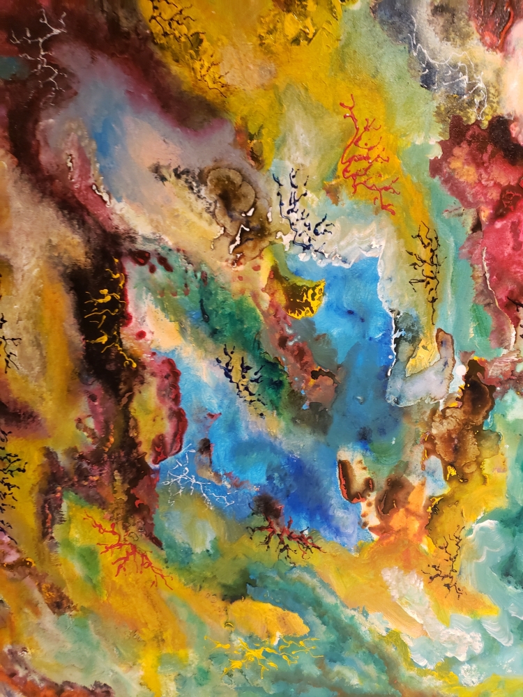 Gloria Art Mundi, Acrylic on canvas, 30x40x1.5 inch, 76x101.5x4 cm, SKU 1010 