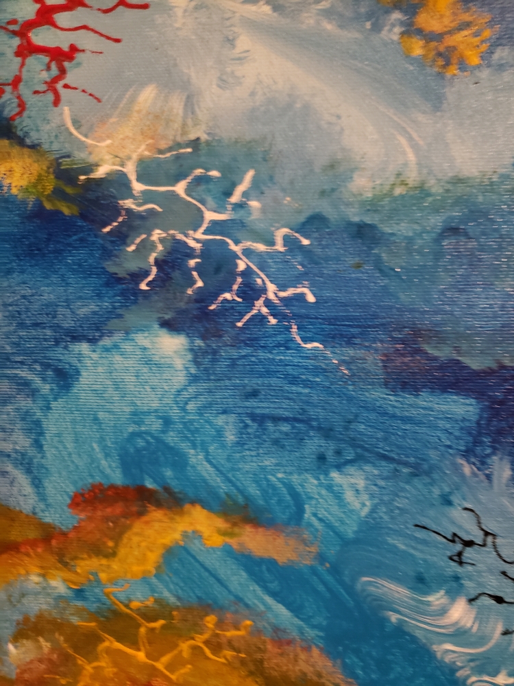 Milk Way Galaxy, acrylic on canvas, 30HX40LX1.5W, SKU 1011 