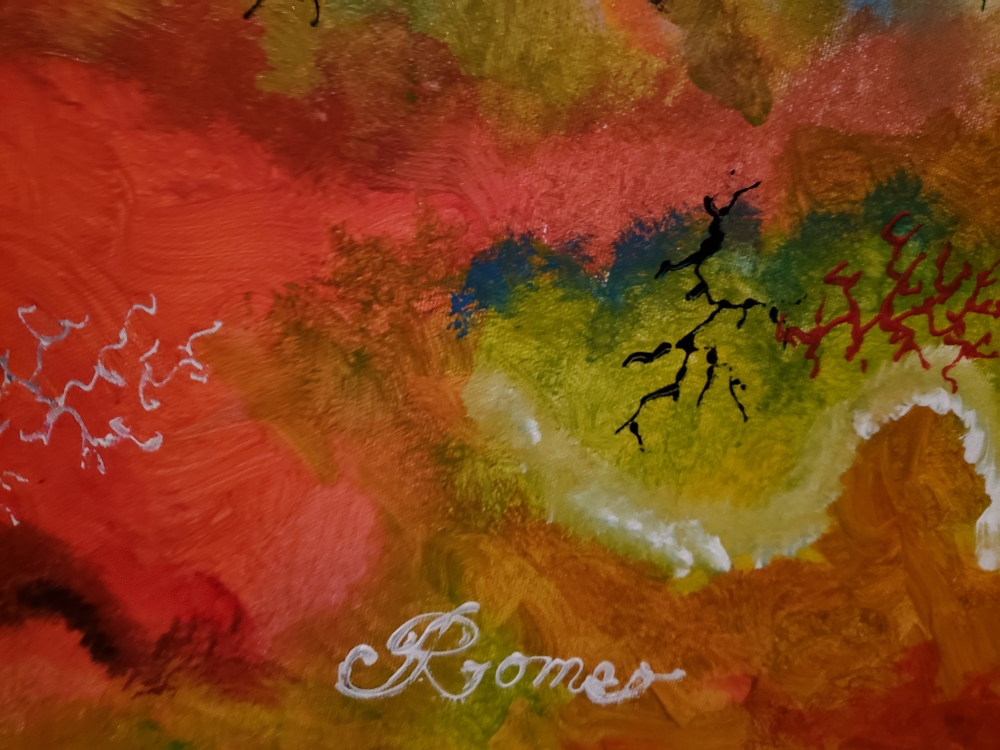 Milk Way Galaxy, acrylic on canvas, 30HX40LX1.5W, SKU 1011 