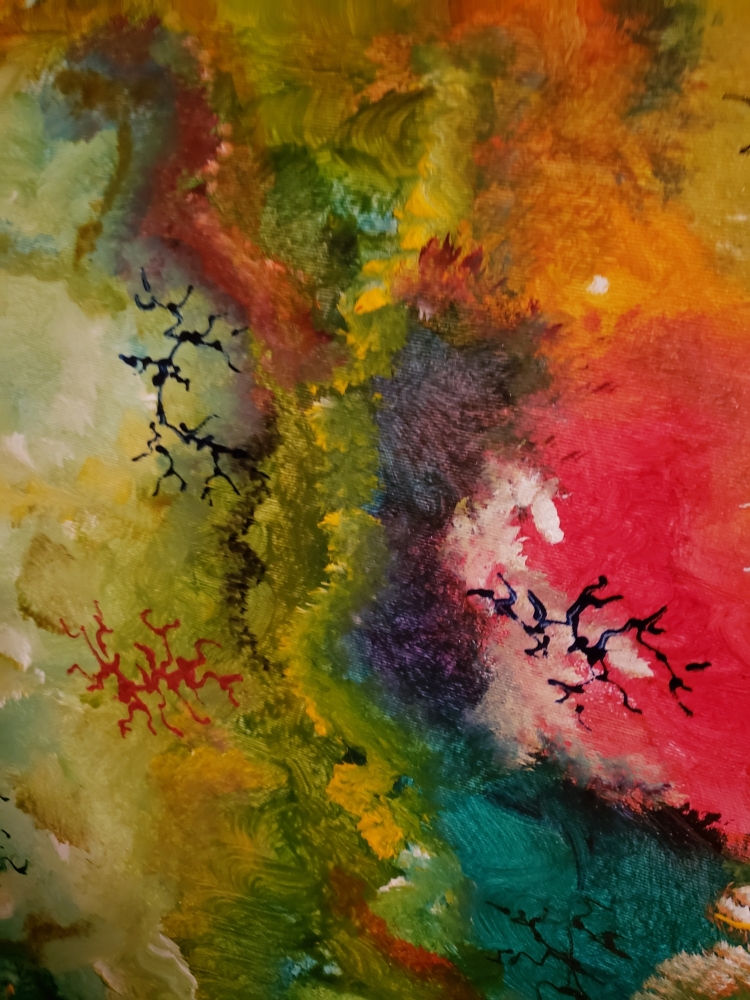 Milk Way Galaxy, acrylic on canvas, 30HX40LX1.5W, SKU 1011 