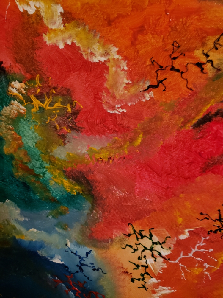 Milk Way Galaxy, acrylic on canvas, 30HX40LX1.5W, SKU 1011 