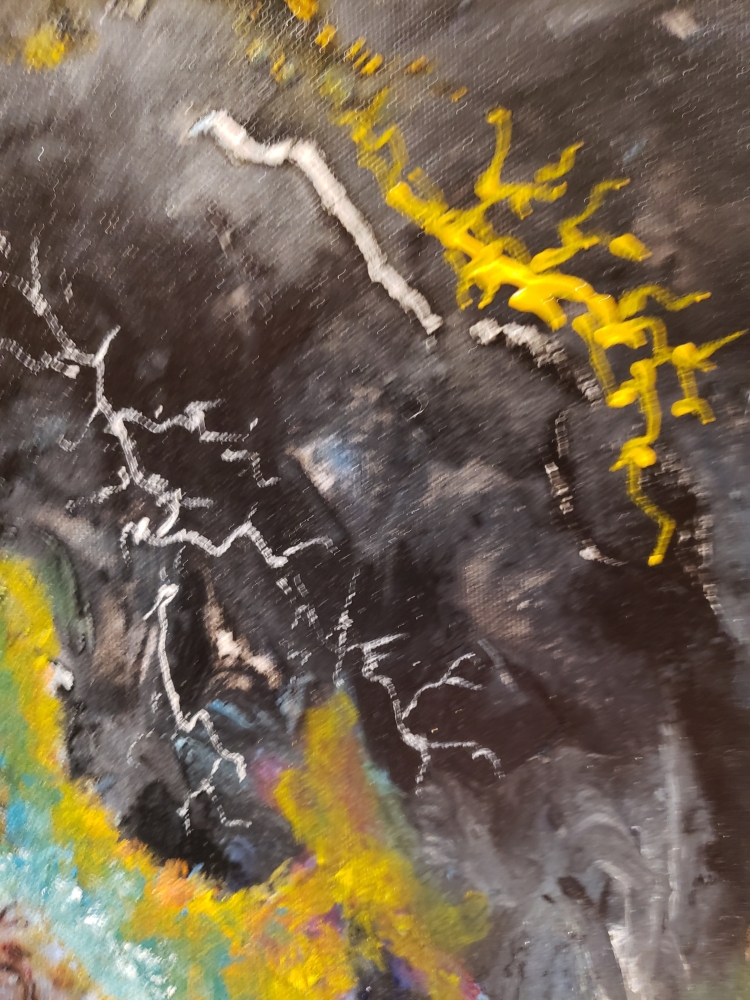 Inside of Galaxy, acrylic on canvas, 91.5x122x4 cm, SKU 1012 