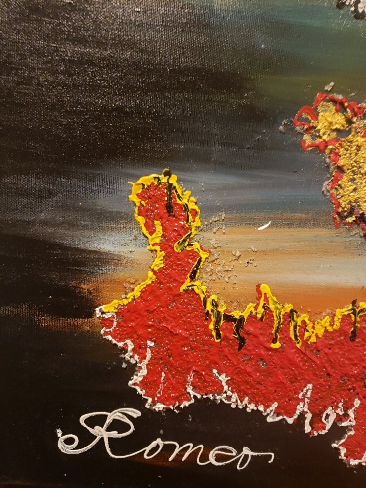 Icelands of colours1, acrylic on canvas, 30HX40L, inch SKU 1014  