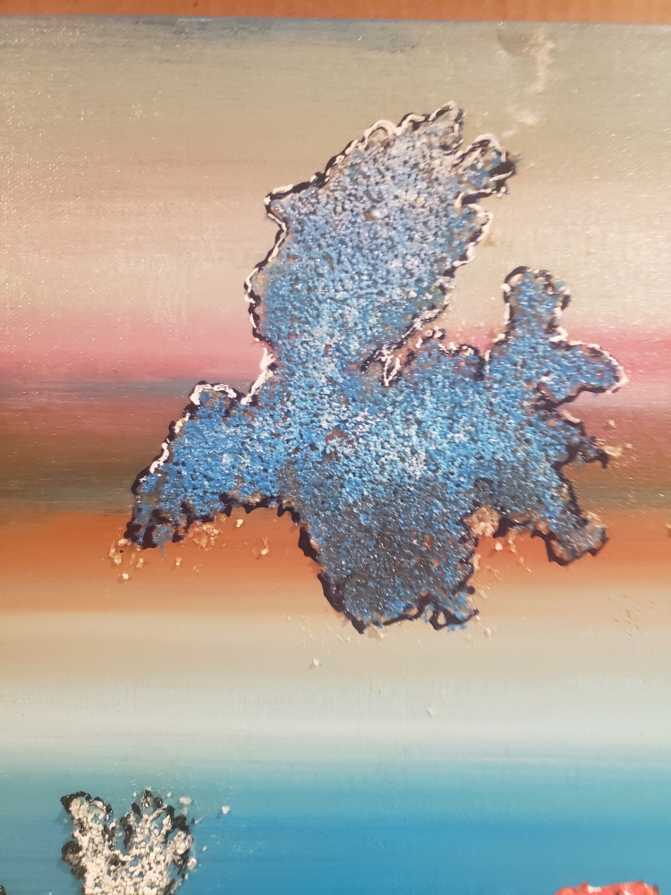 Icelands of colours1, acrylic on canvas, 30X40inch SKU 1019 