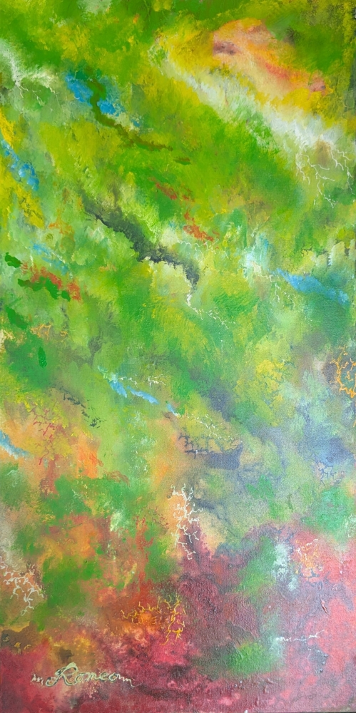 Green Energy, Acrylic on canvas, 36X54 inch, 91.5X137.5 cm SKU 1030