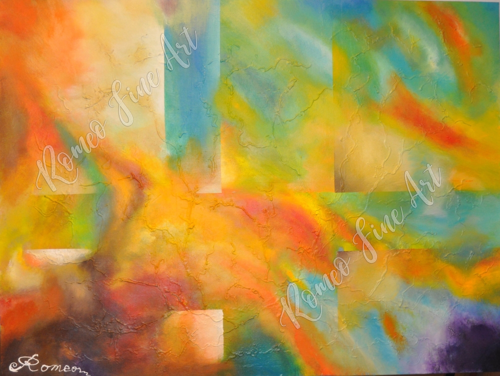 Good morning, acrylic  on canvas, 36X48, SKU 1060  