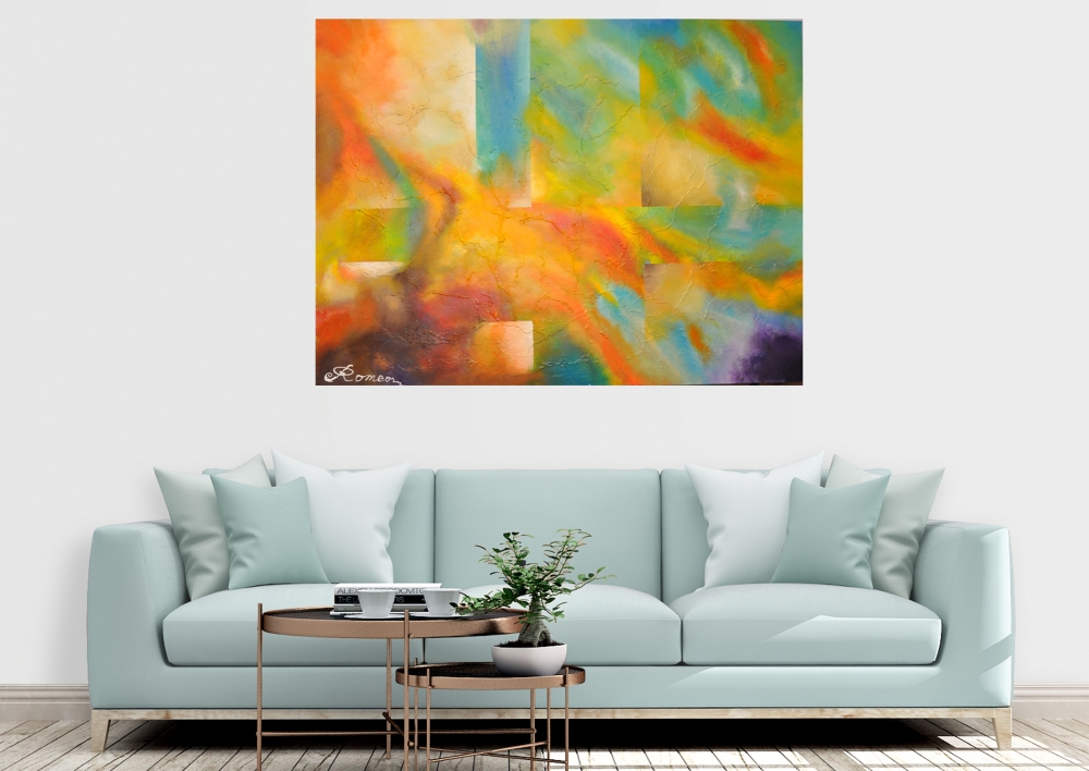 Good morning, acrylic  on canvas, 36X48, SKU 1060  