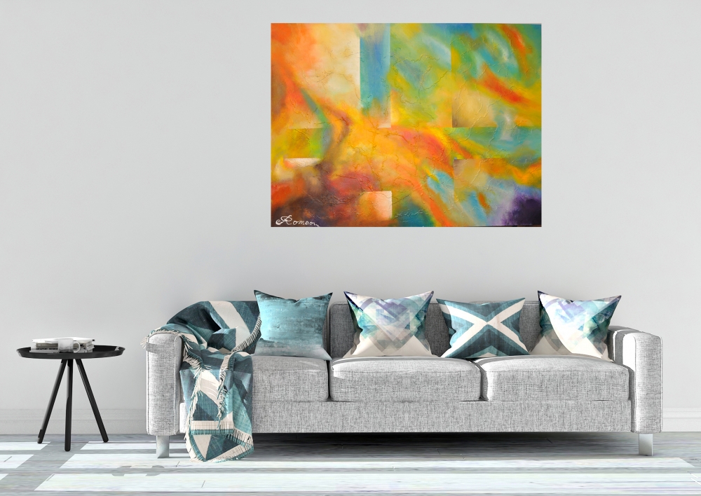 Good morning, acrylic  on canvas, 36X48, SKU 1060  