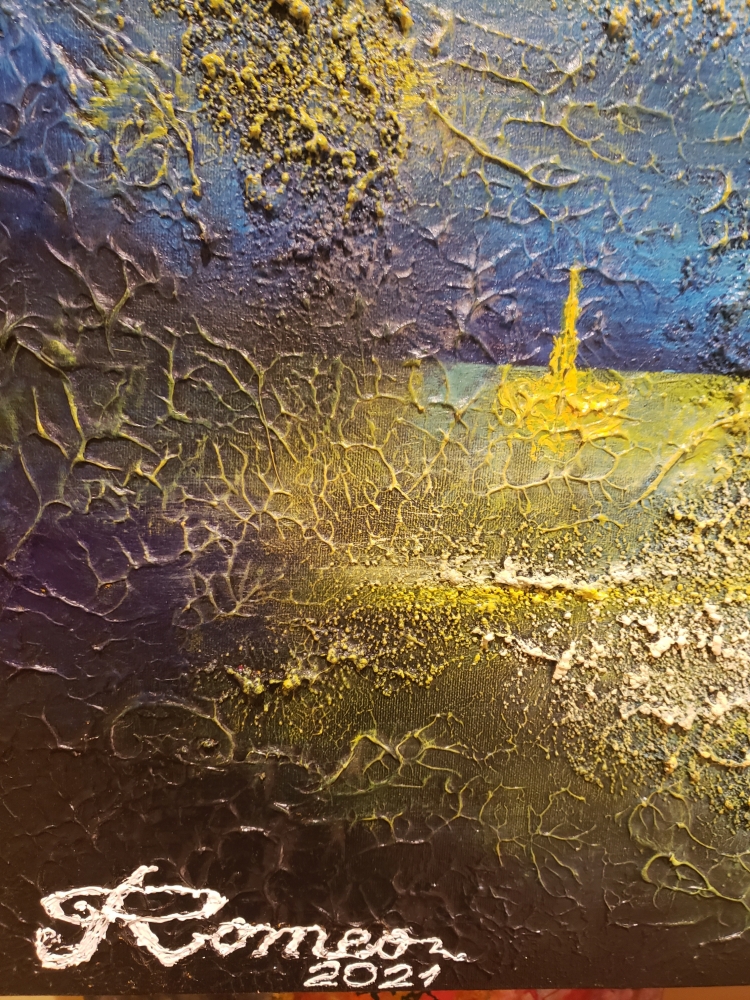 Day, night and Four Seasons Vivaldi, Acrylic on canvas, 24x72 inch, SKU 1062 