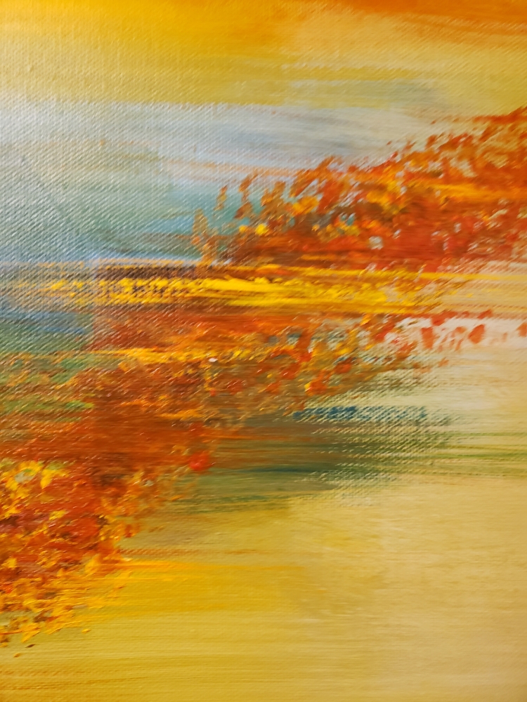 Friendly, acrylic on canvas, 36X36 inch, SKU 1075 