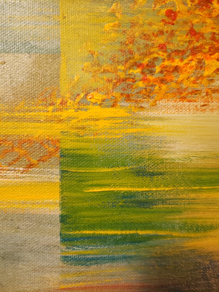 Friendly, acrylic on canvas, 36X36 inch, SKU 1075 