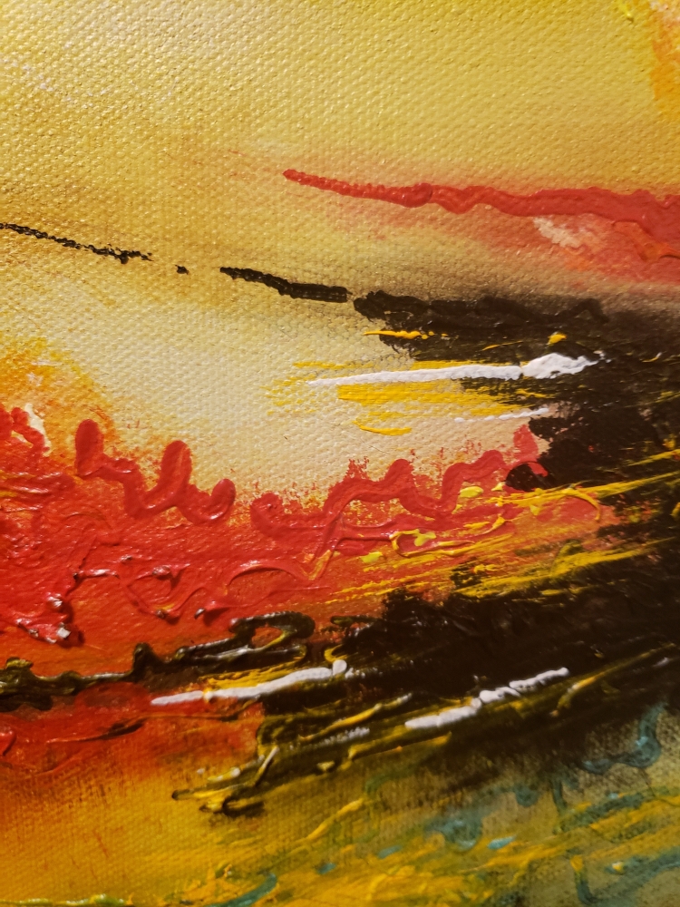 Flying, air king, Acrylic on canvas, 24x48 inch, 61xx122 cm, SKU 1091