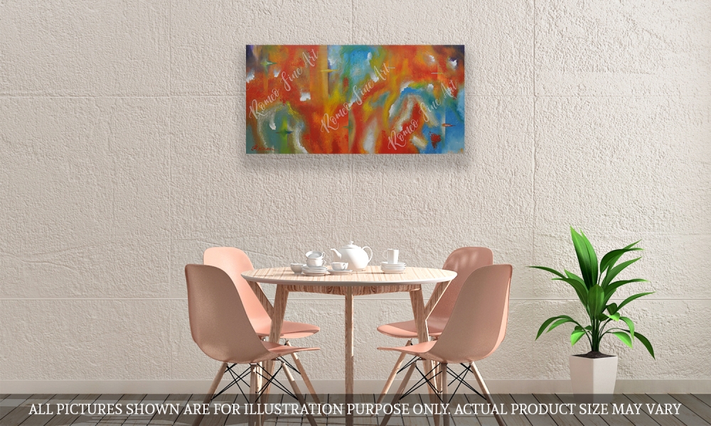 100000 Degree F, Acrylic on canvas, 24x48 inch, SKU 1094