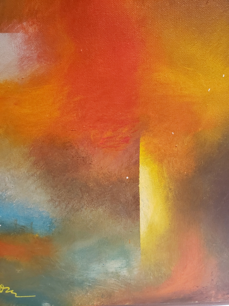 Converge in infinite, acrylic on canvas, 15x30x1.5 inch, 38x76x4 cm, SKU 1102 