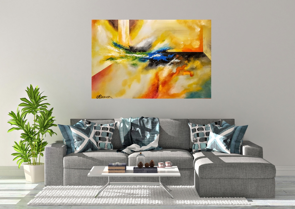 Energy, Acrylic on canvas, 24x36 inch, SKU 1117