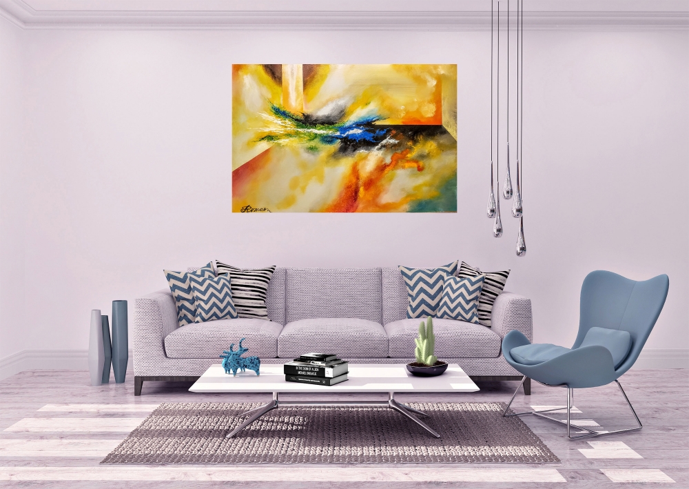 Energy, Acrylic on canvas, 24x36 inch, SKU 1117