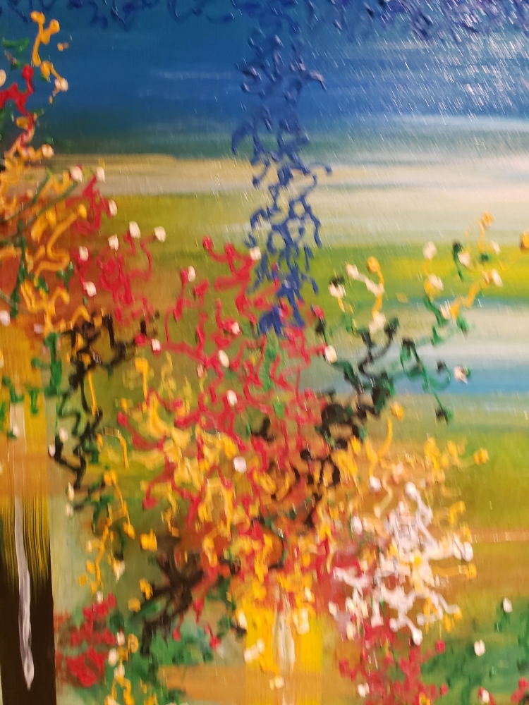 Hanging Semiramida's Garden, acrylic on canvas, 24x36 inch SKU 1118