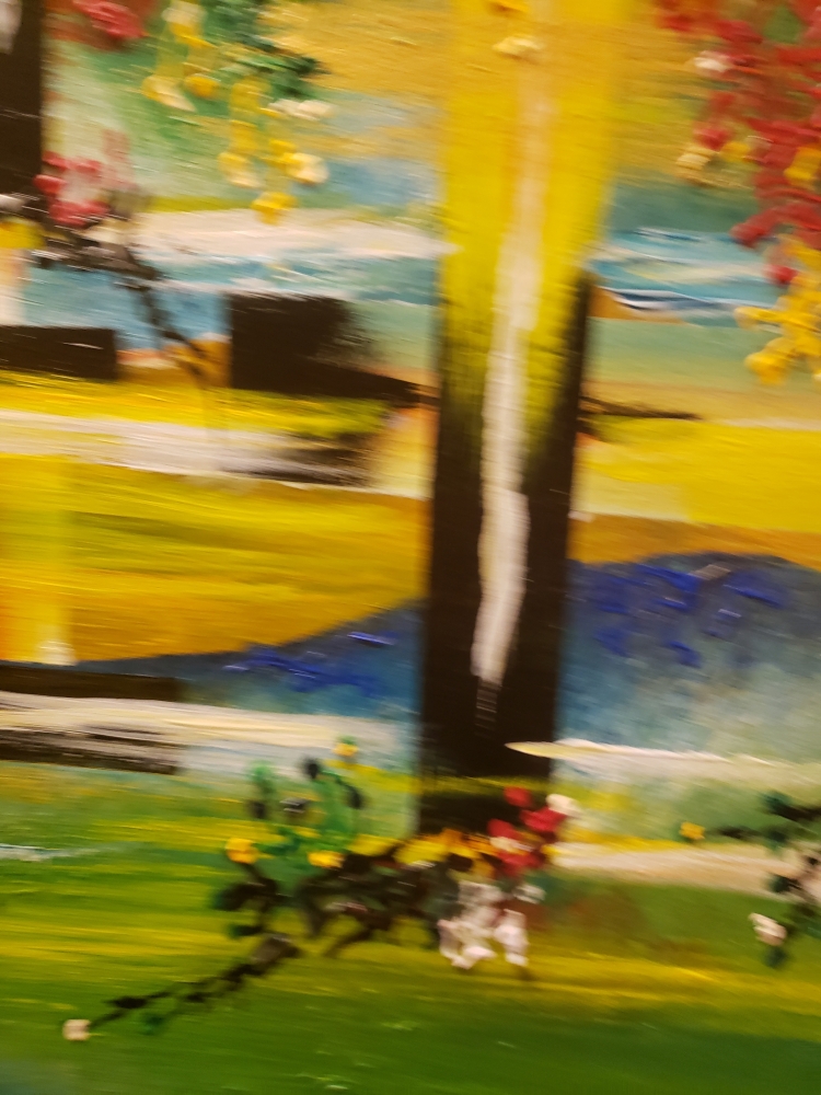 Hanging Semiramida's Garden, acrylic on canvas, 24x36 inch SKU 1118