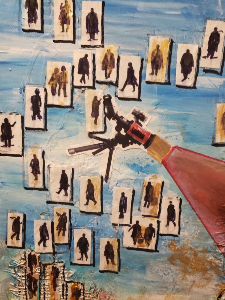 The Lady Themis, Acylic, photocollage, 24x30 inch SKU 1146 (1)