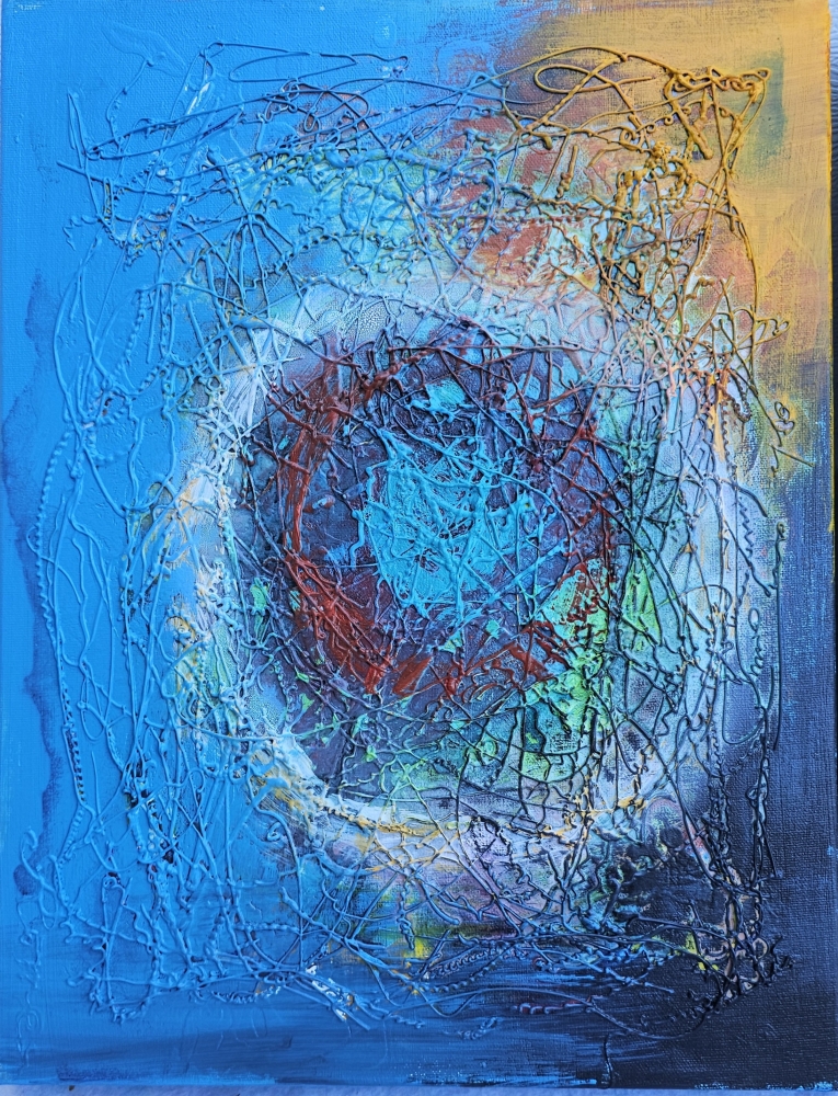 Colors in quartet composition, 16x64 inch, 40.5x162.5 cm, SKU 1155