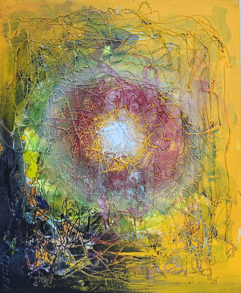 Colors in quartet composition, 16x64 inch, 40.5x162.5 cm, SKU 1155