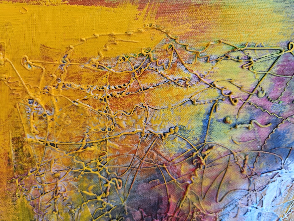 Colors in quartet composition, 16x64 inch, 40.5x162.5 cm, SKU 1155