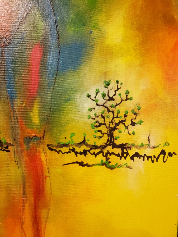 Et Dieu Crea la Femme, God created the woman, Acrylic on canvas, 20x40 inch, SKU 1175 