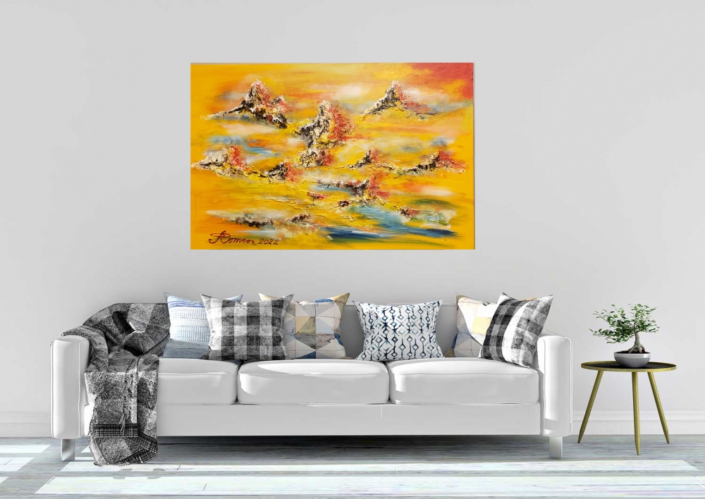 Fantastic view, Acrylic on canvas, 24x36 inch, SKU 1184