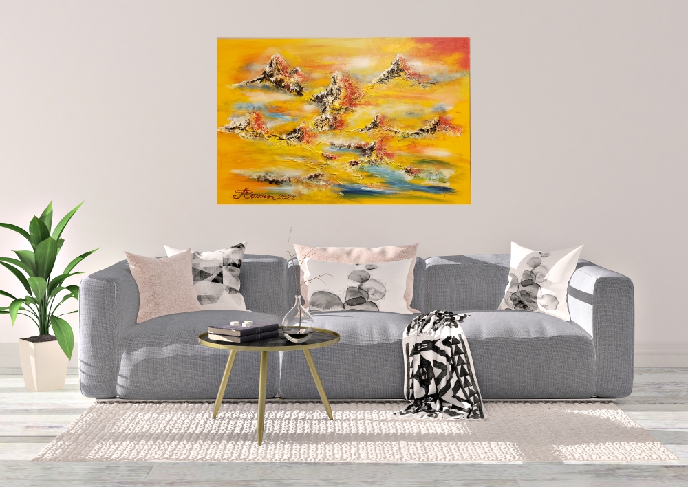 Fantastic view, Acrylic on canvas, 24x36 inch, SKU 1184