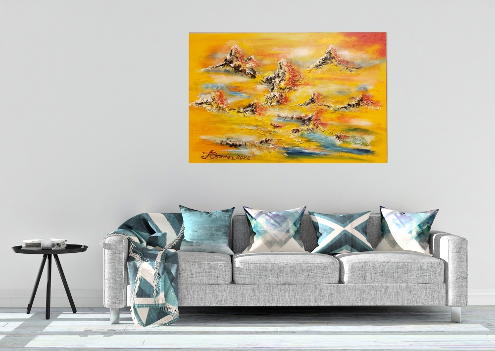 Fantastic view, Acrylic on canvas, 24x36 inch, SKU 1184