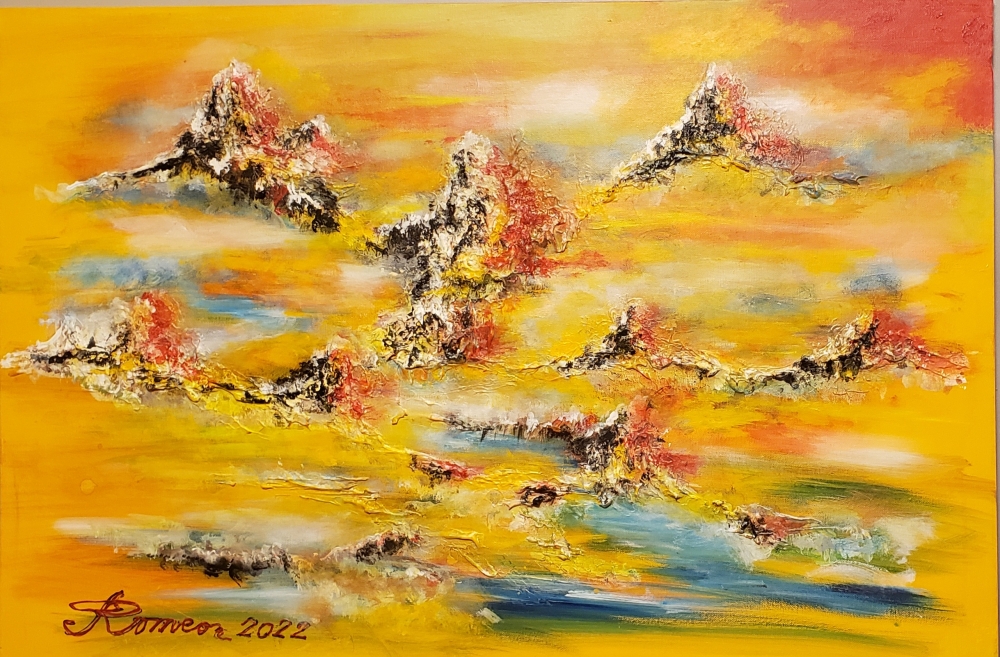 Fantastic view, Acrylic on canvas, 24x36 inch, SKU 1184