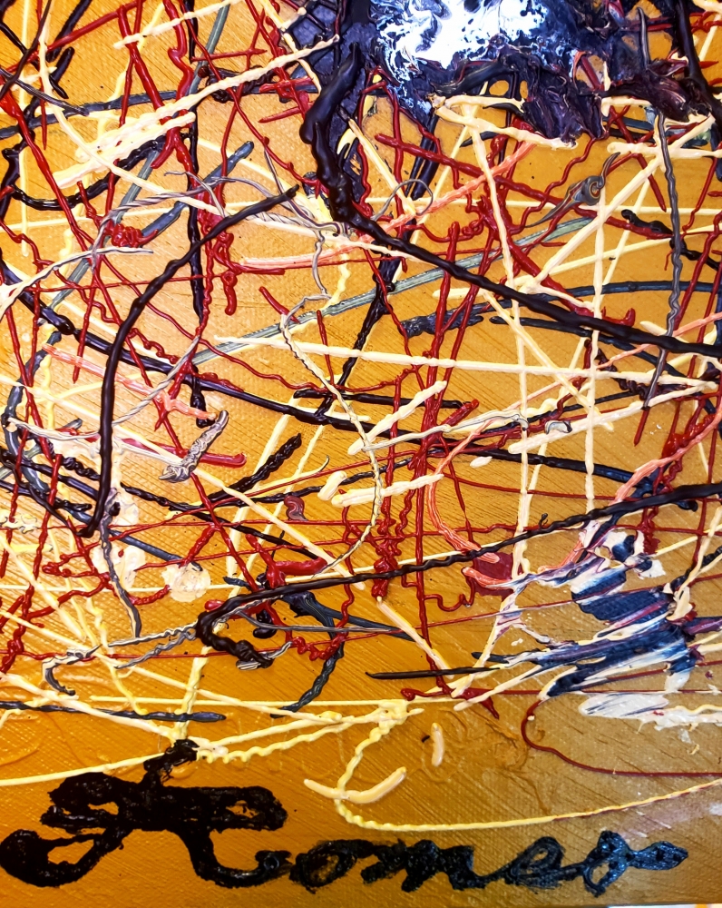 Flying, Incognito, Acrylic on canvas, 36x48 inch, 91.5x122 cm, SKU 1188 