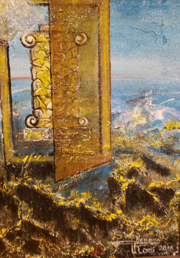 Between 2 life, acrylic, 30.5x40.5 cm SKU 1191 